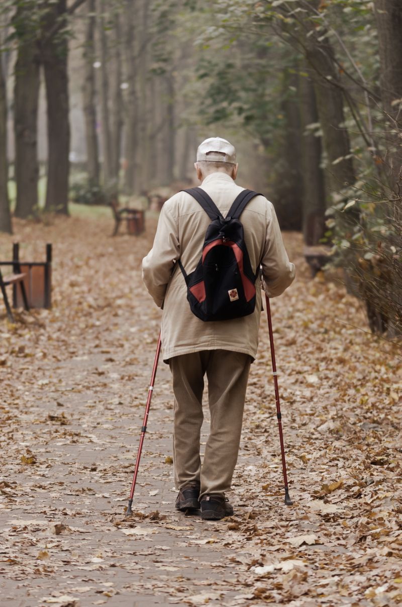 old man walking